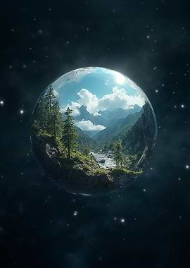 Miniature Earth in Space