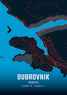 Dubrovnik City Map