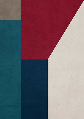 Abstract Color Block Art