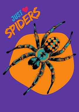 Just Love Spiders Graphic Art | Arachnid Art