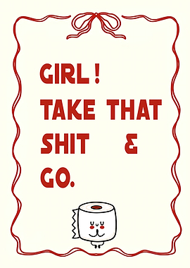 Funny Bathroom Art with Toilet Paper