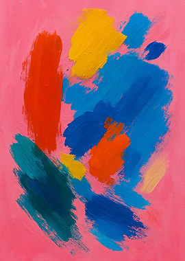 Abstract Brushstroke Painting