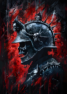 Skull Knight with Spiked Helmet