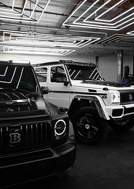 Brabus G-Wagon Black and White