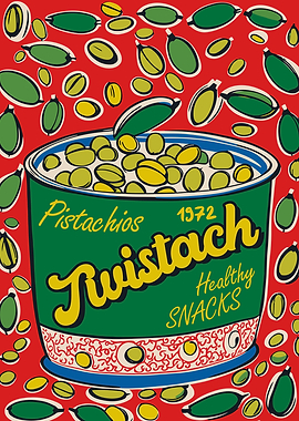 Pistachios Twistach Healthy Snacks Illustration