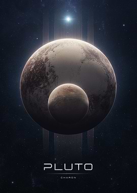 Planet Pluto and Charon