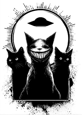 Creepy Cats and UFO