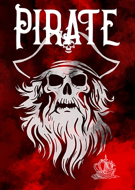 Pirate Skull Illustration