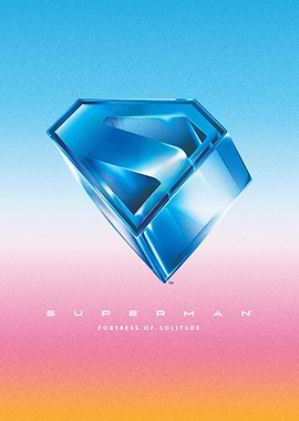 Superman S Fortress of Solitude Gradient Poster