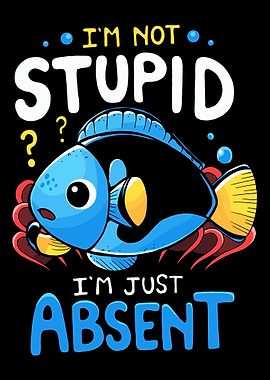 Absent-Minded Fish Cartoon