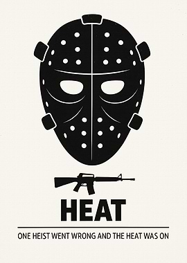 Heat Movie Poster Minimalist Design