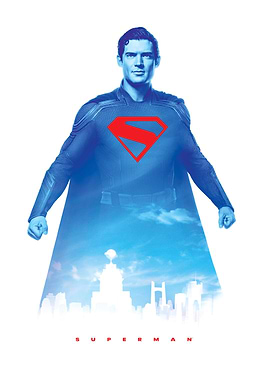 Superman Sky Blue Metropolis Skyline