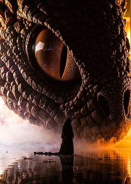 Eye of the Colossus - Dragon’s Gaze Fantasy and the Cloaked Figure