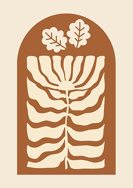 Abstract Floral Archway Art Print