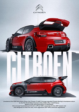 Citroen C3 WRC Concept Poster