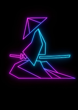 Samurai Minimalist Art