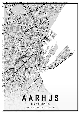 Aarhus Light City Map