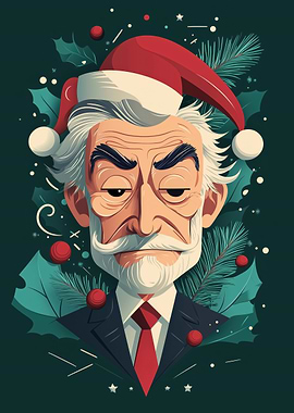 Grumpy Christmas Portrait