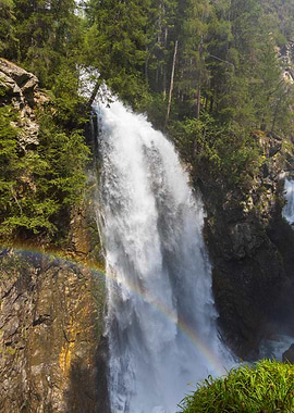 Riva Waterfall with Rainbow