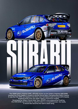 Subaru Impreza WRC 2008 Poster