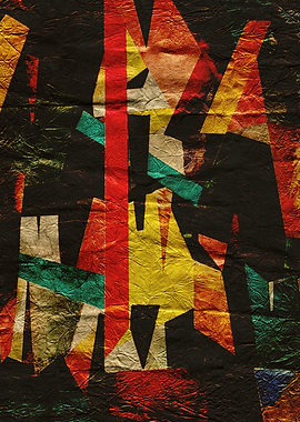 Abstract Geometric Colorful Art