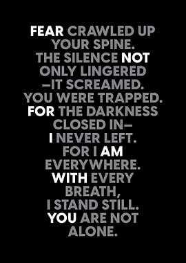 Fear Not, For I Am With You.