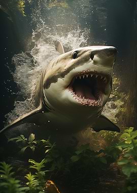 Great White Shark Underwater