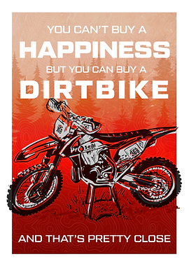 Dirtbike Motocross - MX Funny Motivational Poster