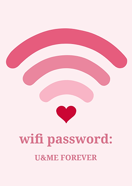 Romantic WiFi Password Sign