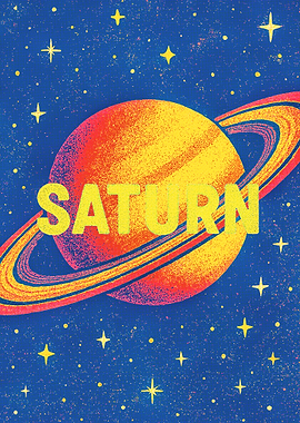 Saturn Planet Illustration