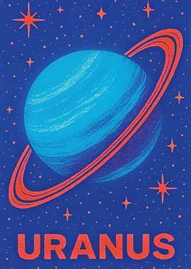 Uranus Planet Art Print