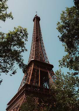 Eiffel Tower view from below