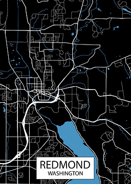 Redmond, Washington City Map