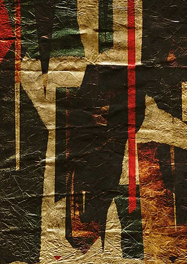 Abstract Textured Geometric Art