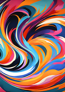 Colorful Abstract Swirl