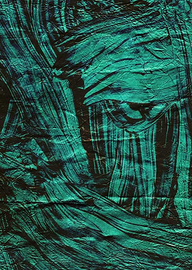 Abstract Teal and Black Texture