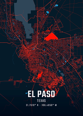 El Paso City Map