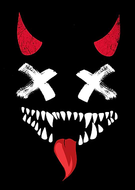 Devilish Face with Crossed Eyes