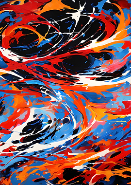 Abstract Swirls of Color