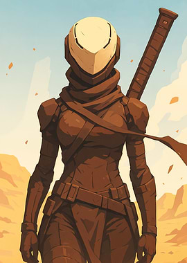 Futuristic Desert Warrior