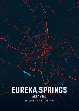 Eureka Springs City Map