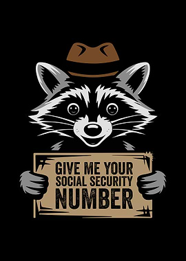 Give me your social security number raccoon