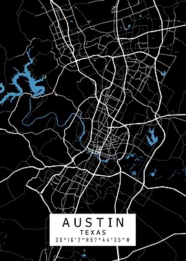 Austin Texas City Map