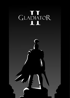 Gladiator II Silhouette Poster