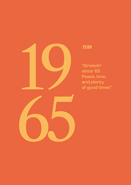 1965 Year Poster