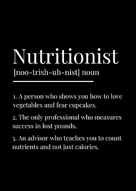 Funny Nutritionist Definition