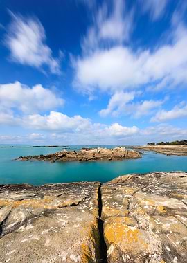 Coastal Rock Formation with Turquoise Water