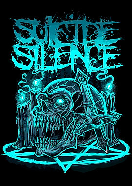 Suicide Silence Skull and Cross