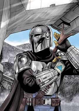 Mandalorian Manga - action pose