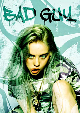 Billie Eilish Bad Guy Poster